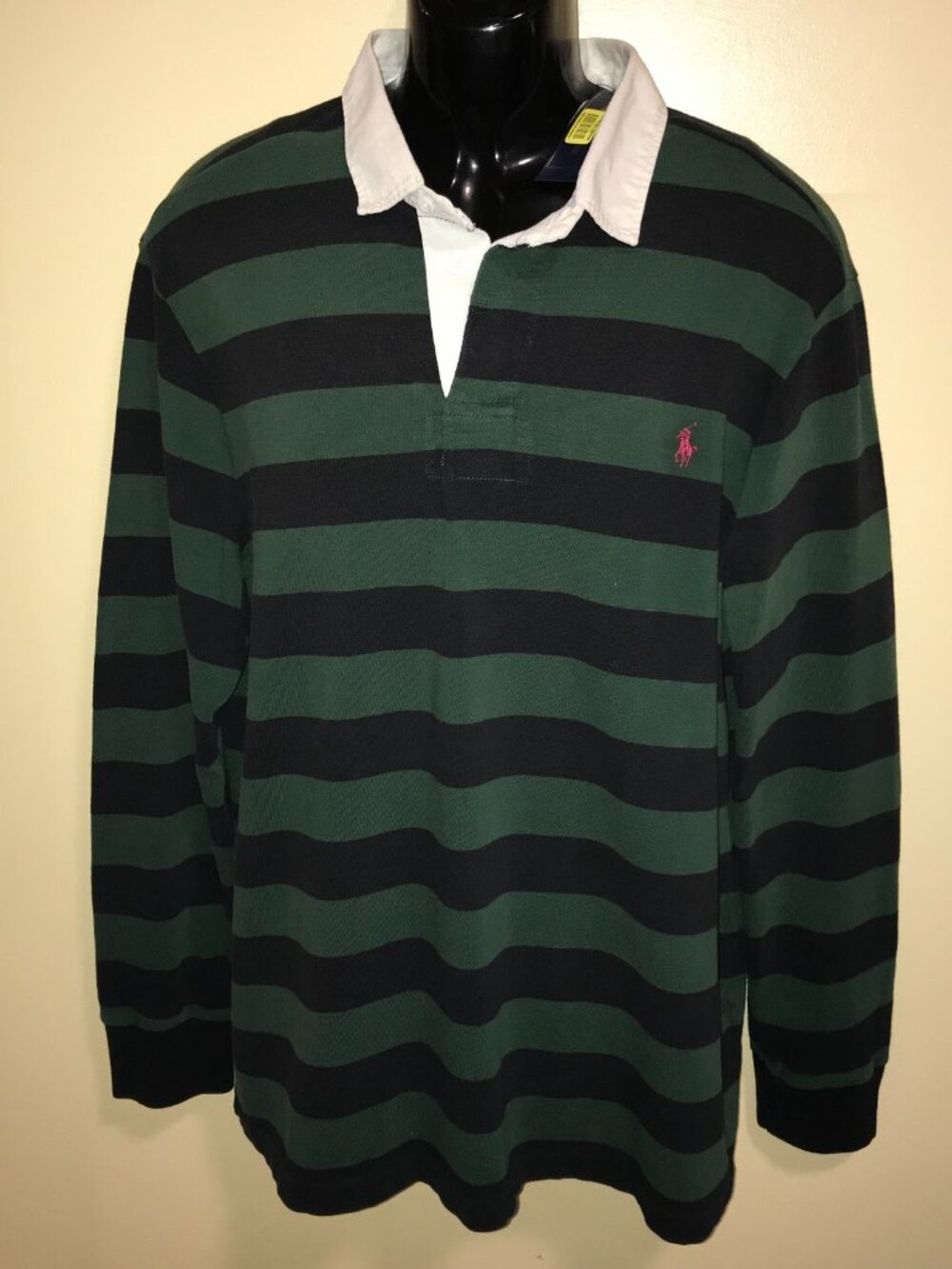 Men's Polo Ralph Lauren Custom Fit Long Sleeve Rugby Polo Shirt-Size 2XL - Picture 3 of 13
